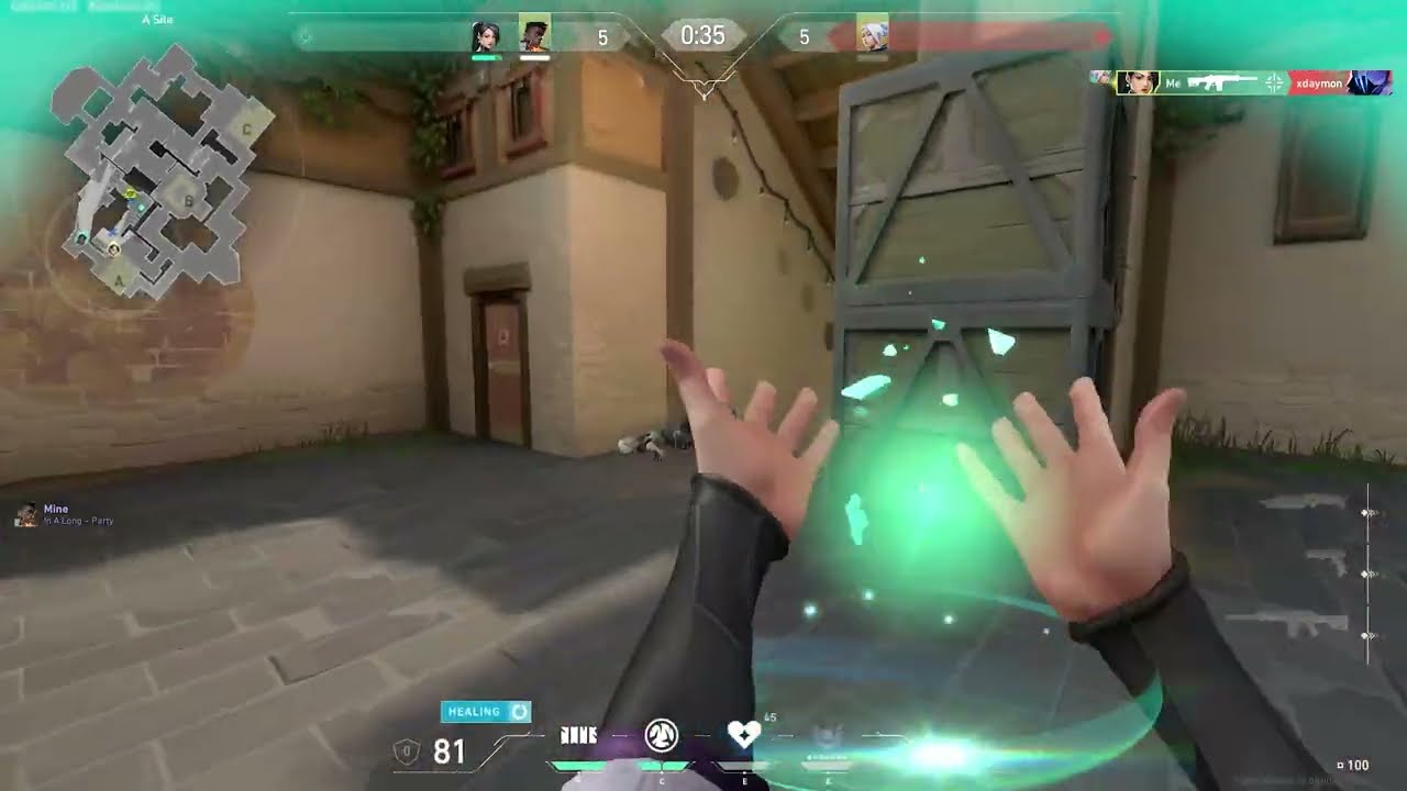 sage in heaven in valorant | #valorant #valorantclips