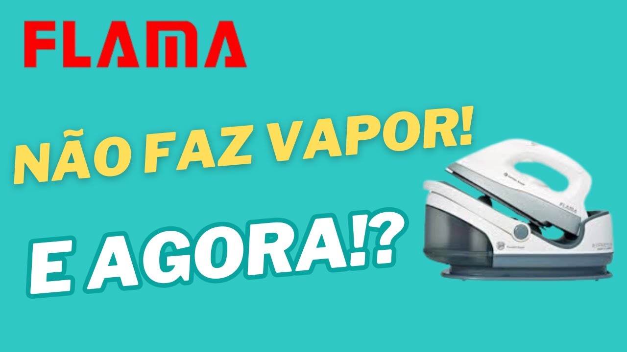 Ferro caldeira Flama não faz vapor