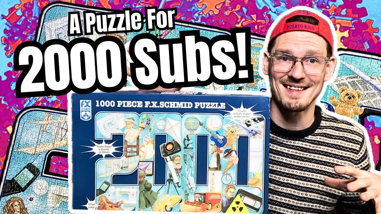 A 2️⃣0️⃣0️⃣0️⃣-shaped puzzle for 2000 subscribers! 🎉🥳🍾