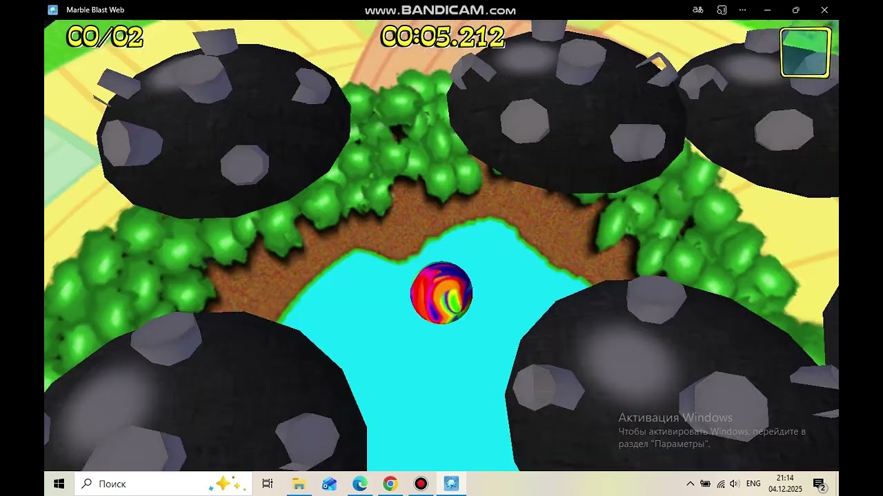 Поздравляю с новым годом с Marble Blast!