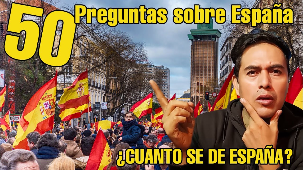 🤔Contestando 50 preguntas sobre ESPAÑA😯, Mexicano reacciona a España reacción