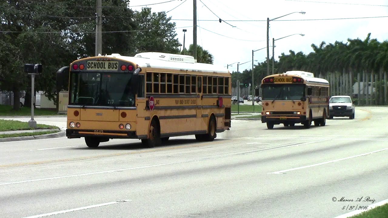 Palm Beach District school bus action 2016.