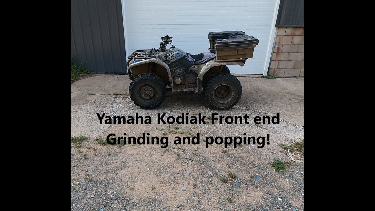 Замена подшипников и полуосей переднего колеса Yamaha Kodiak 400 2002 года