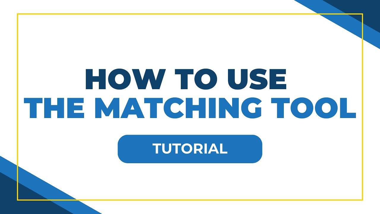 How to Use The MLC's Matching Tool