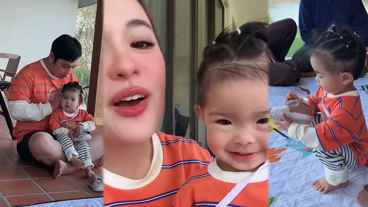 แสนดีวันนี้แต่งตัวเป็นแฝดสามคนเลยน่ารักมาก แสนดีมาบ้านคุณตาคุณยายค่ะ 