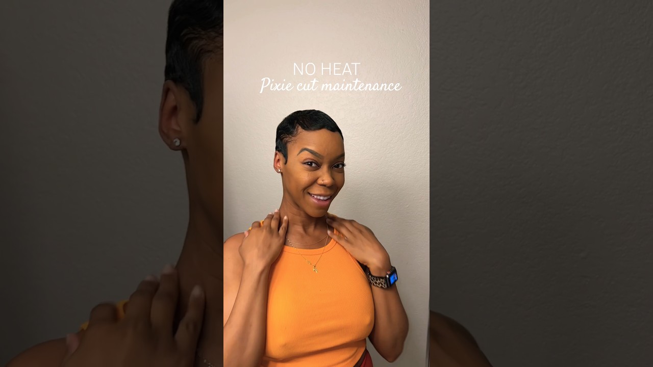 😱 No heat pixie styling at home  
