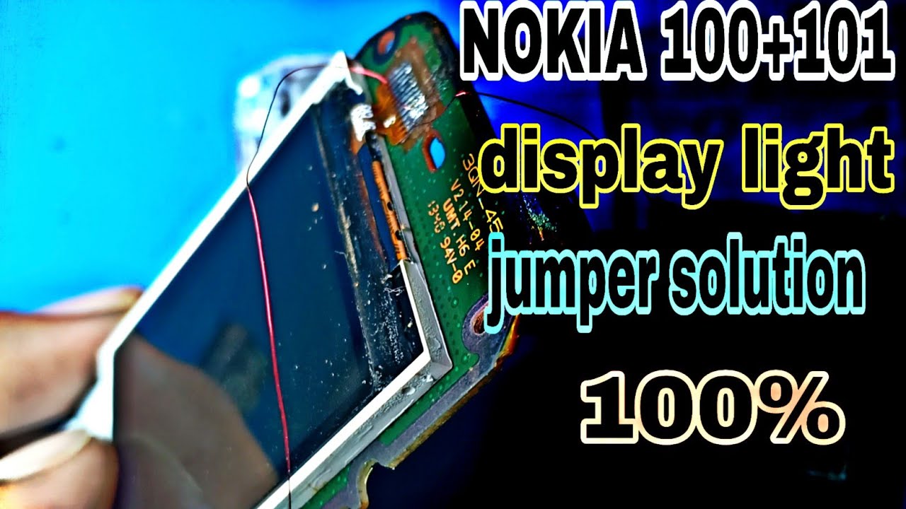 Nokia 100+101 display LCD light solution 100% display jumper | all mobile repair ||