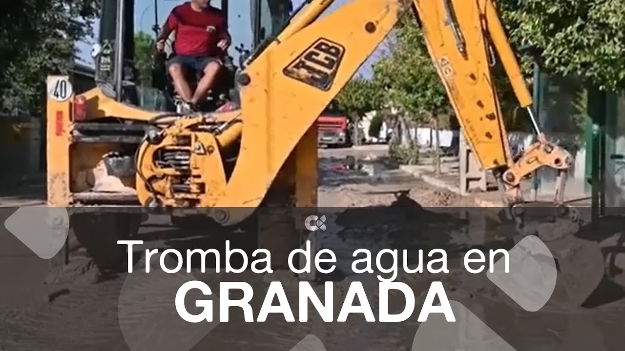 Una fuerte tromba de agua causó inundaciones en varios municipios de Granada