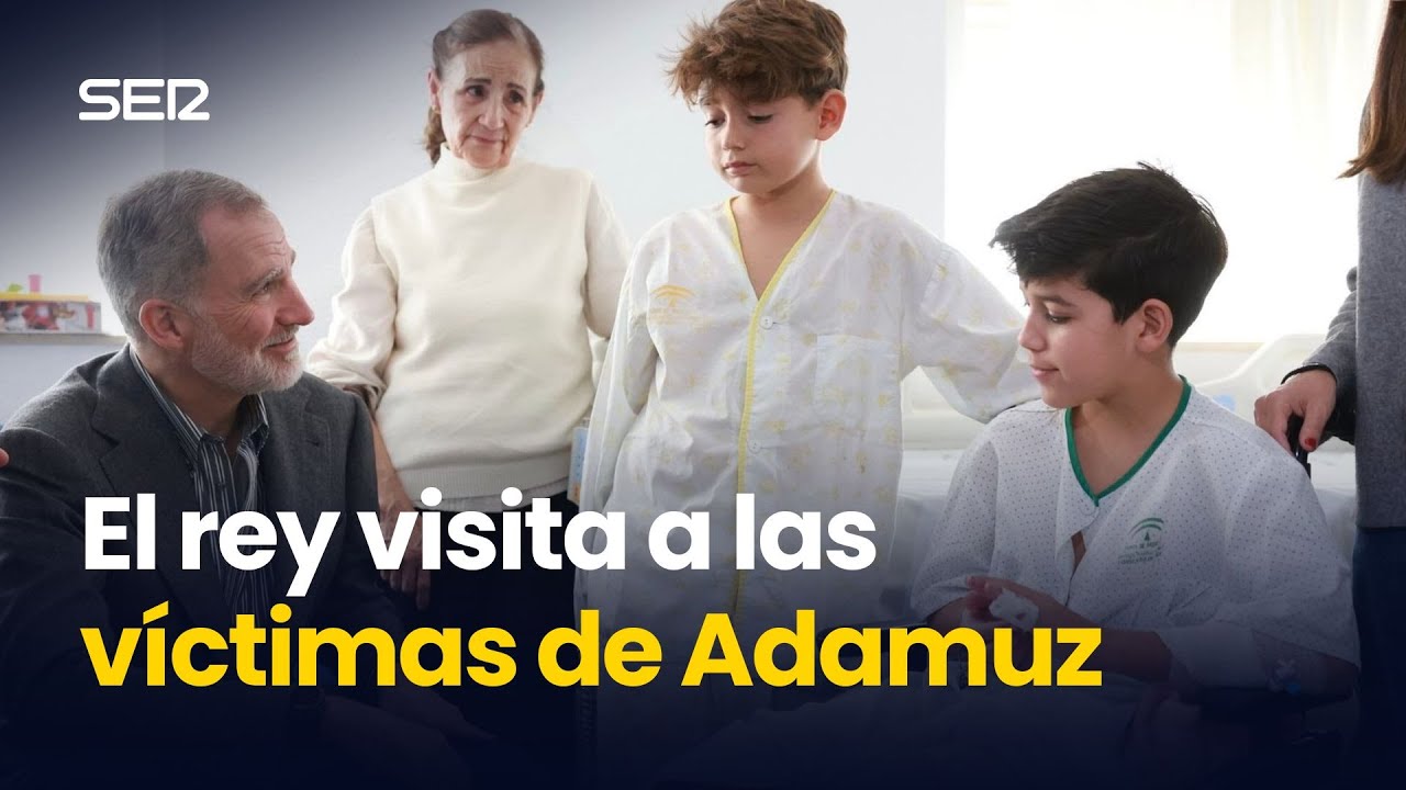 FELIPE VI con las VÍCTIMAS de ADAMUZ: Mensaje de APOYO y deseos de "PRONTA RECURERACIÓN"