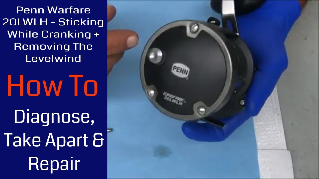 Penn Warfare 20LWLH - Removing The Levelwind: Fishing Reel Repair