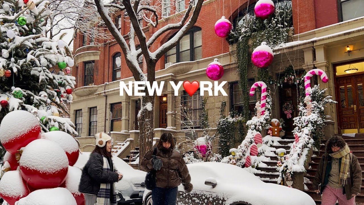 [4K]🇺🇸Big SNOW STORM Hits New York City ❄️☃️ NYC Winter Wonderland | Dec 2025