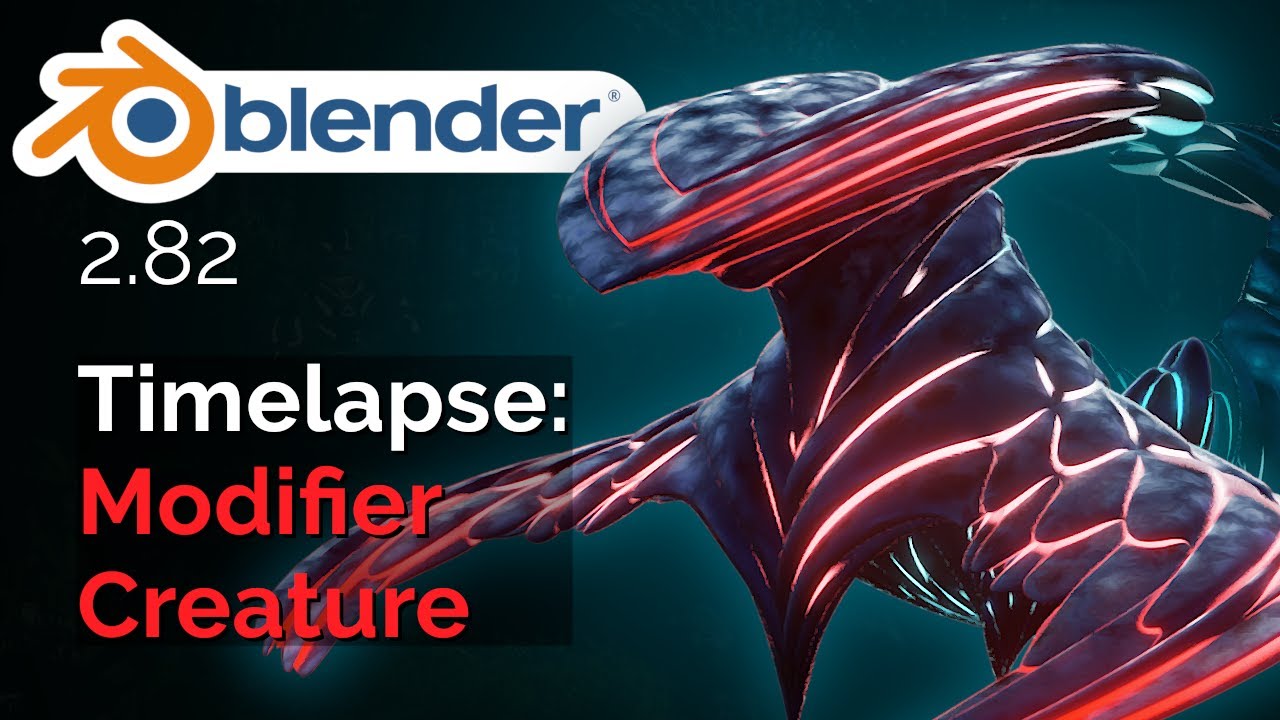 Blender 2.82 Timelapse: Modifier Creature