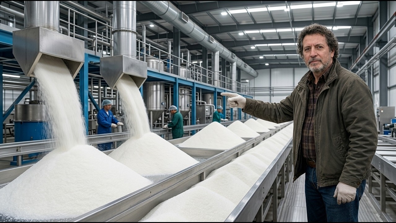 How Sugar Is Produced - Massive Million Tons of Sugar Processing In Factory
