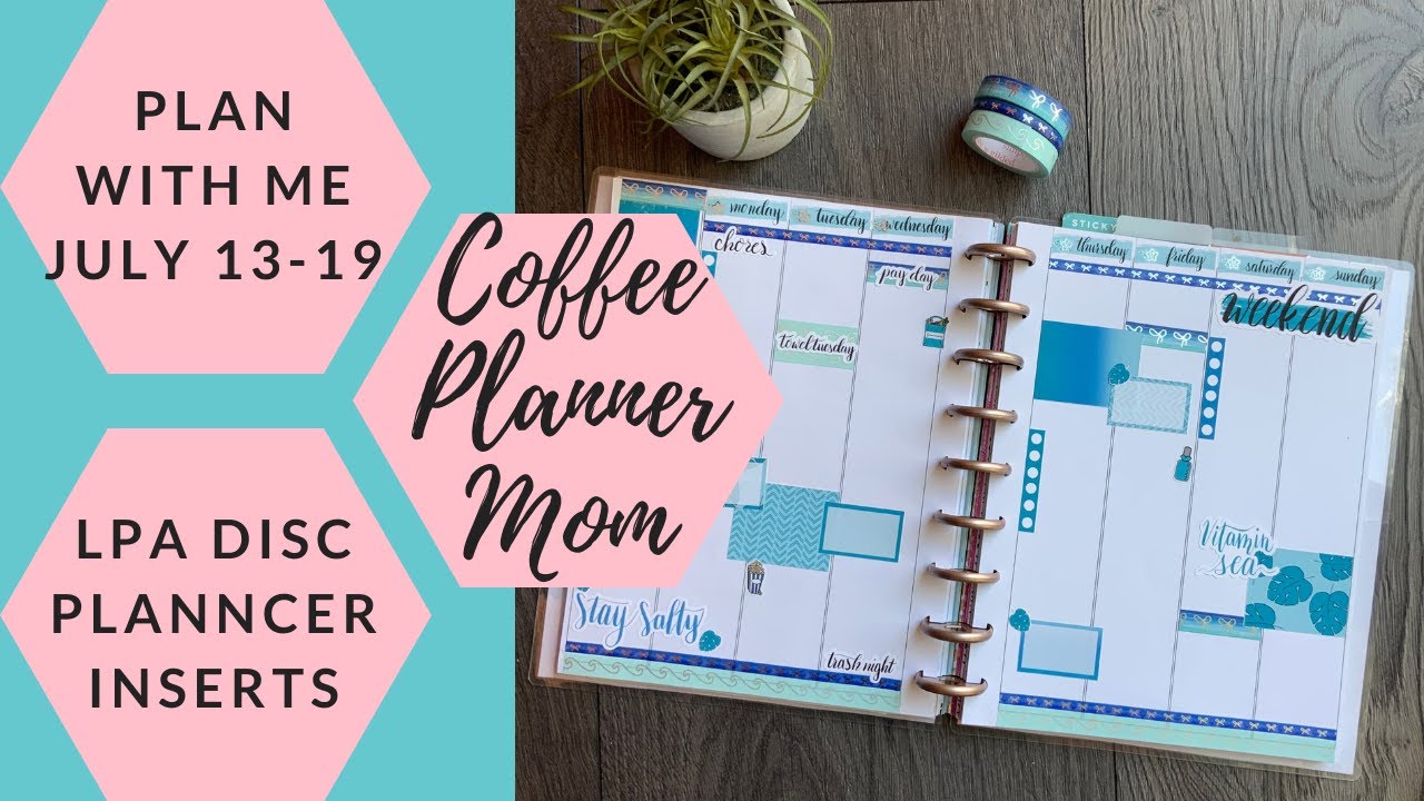 Plan With Me: July 13-16 in Lights Planner Action Disc Planner Inserts