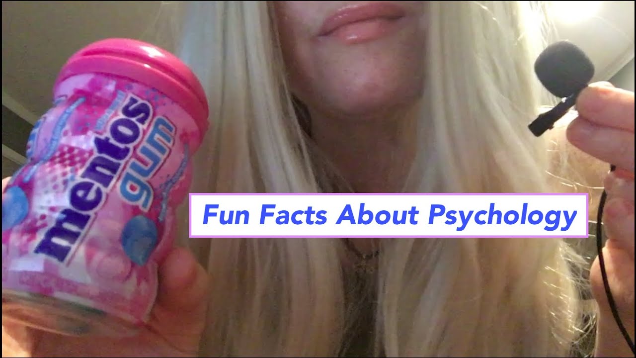 ASMR Gum Chewing Fun Facts About Psychology | Tingly Whisper | Mini Mic