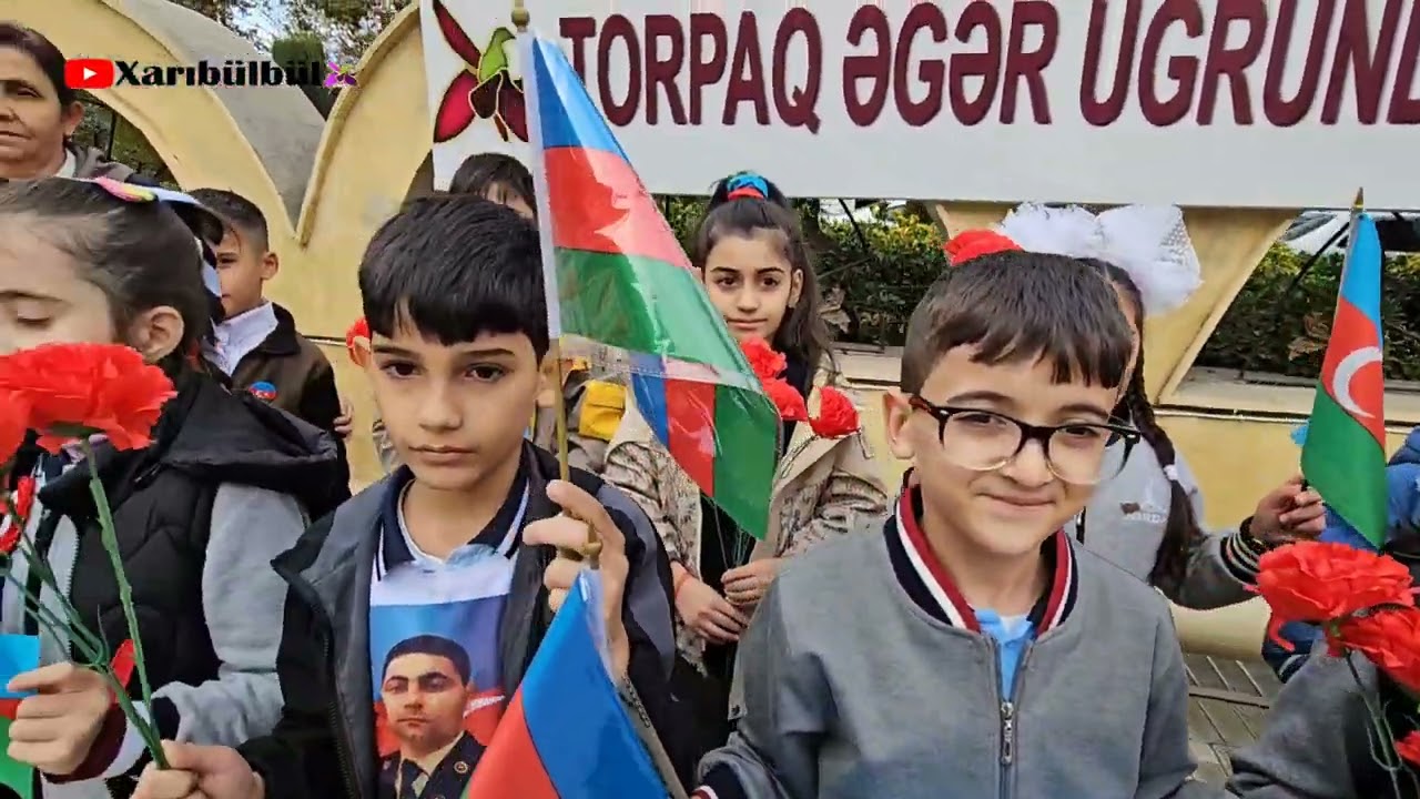 Şəhid İbrahimov Camal adına 8 saylı Məkdəbin (3A 3C) Sinifinin Zəfər Günü Şəhidlər Xiyabanı Ziyarəti