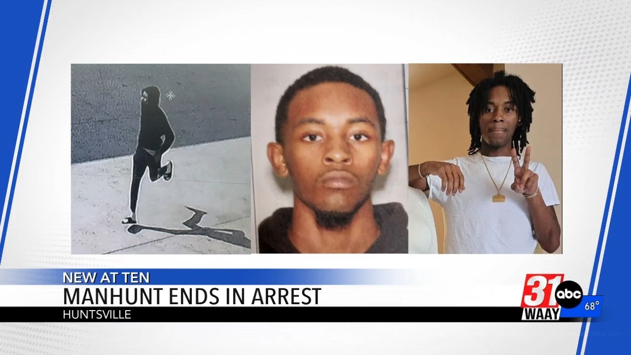 Huntsville manhunt for murder suspect ends in arrest