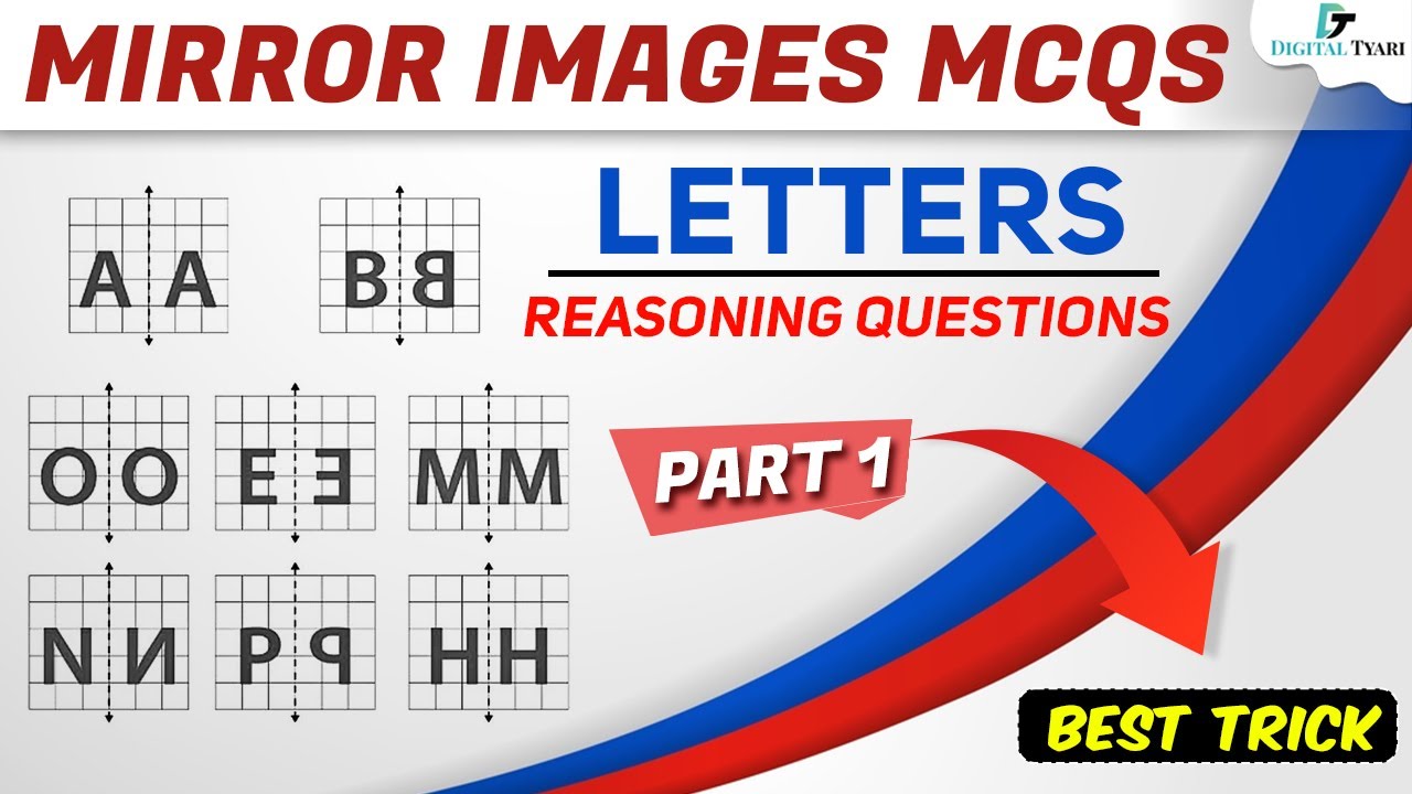 Letter Mirror Image Reasoning Tricky Question with Easy Explanation | SSC GD Reasoning