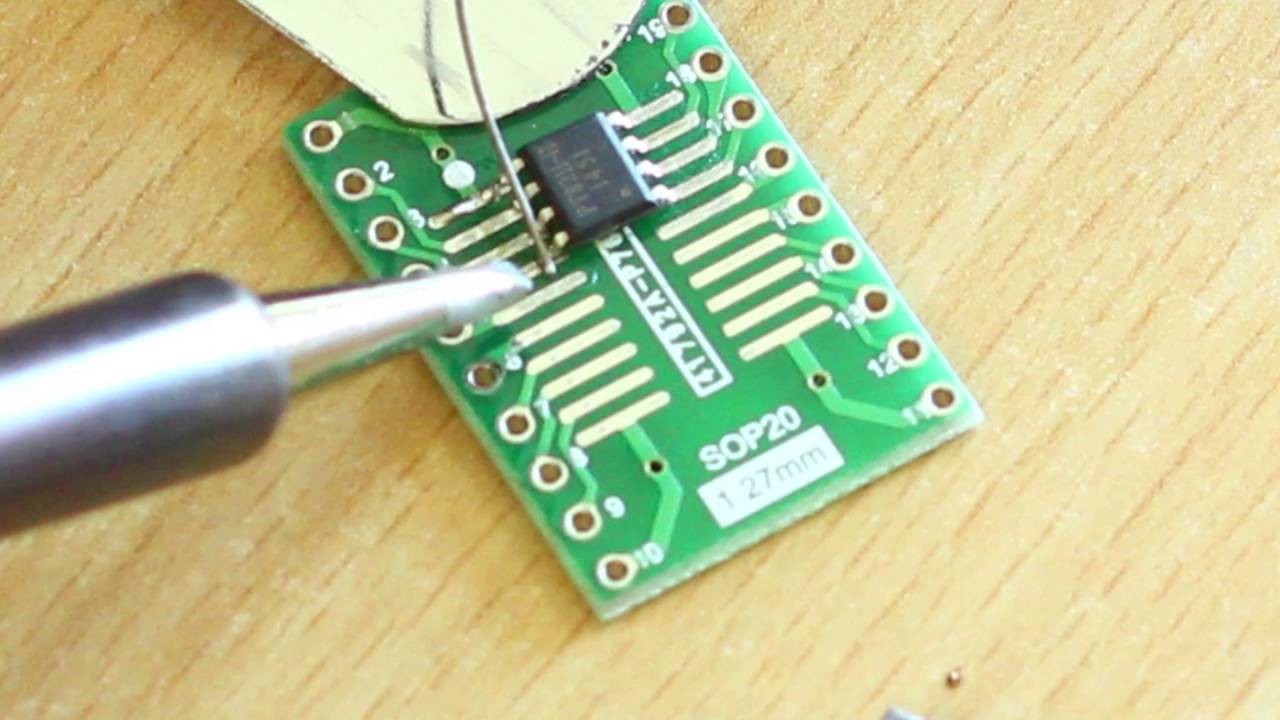 1.27mm pitch SOIC SMD IC Soldering