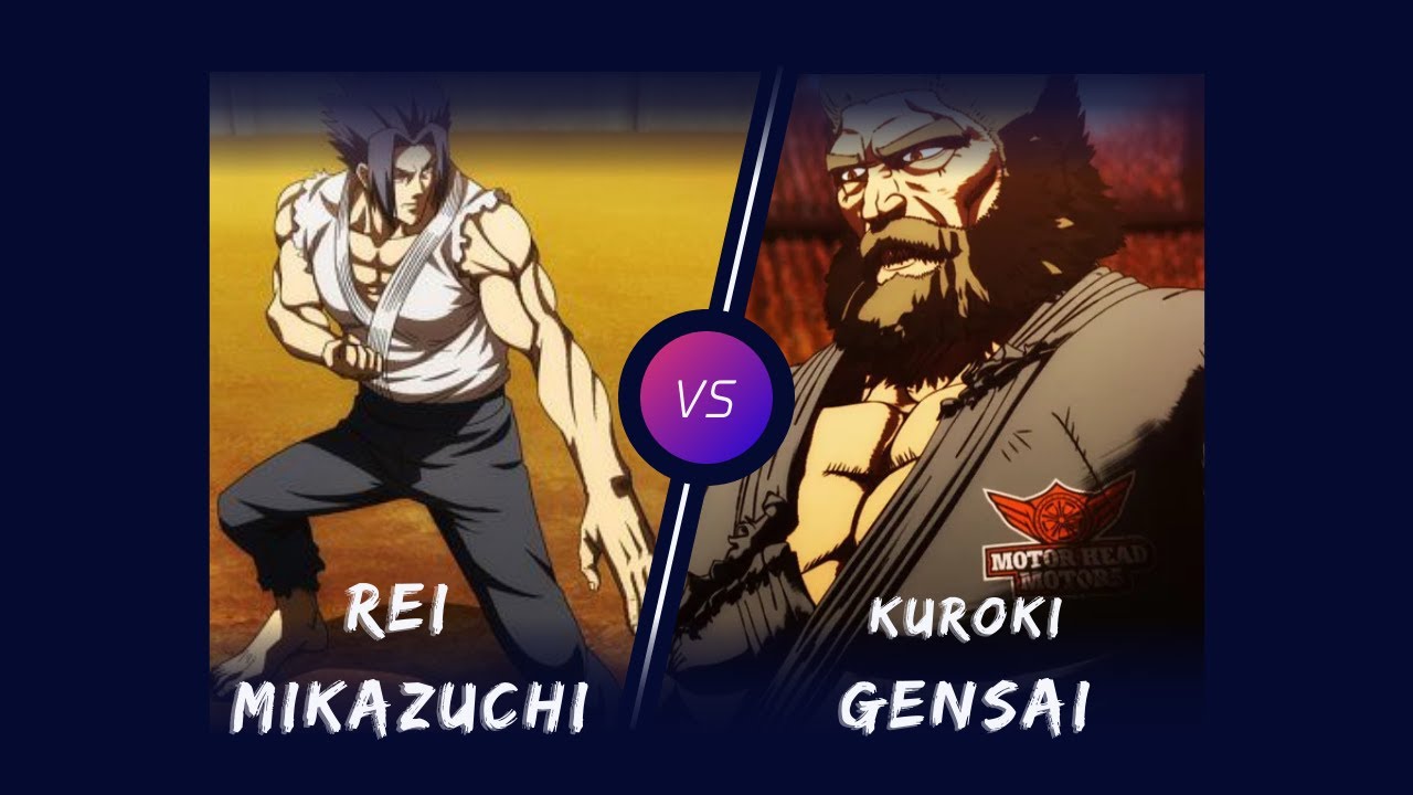 Kuroki Gensai VS Rei Mikazuchi - Kengan Ashura Season 2 Part 2