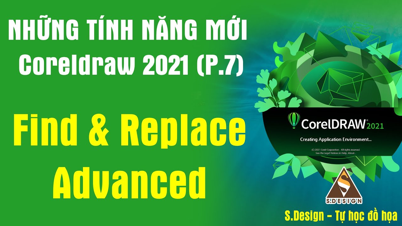Tự học Coreldraw 2021 - Hướng dẫn tính năng Find va Replace | Tìm kiếm & Thay thế | S.Design