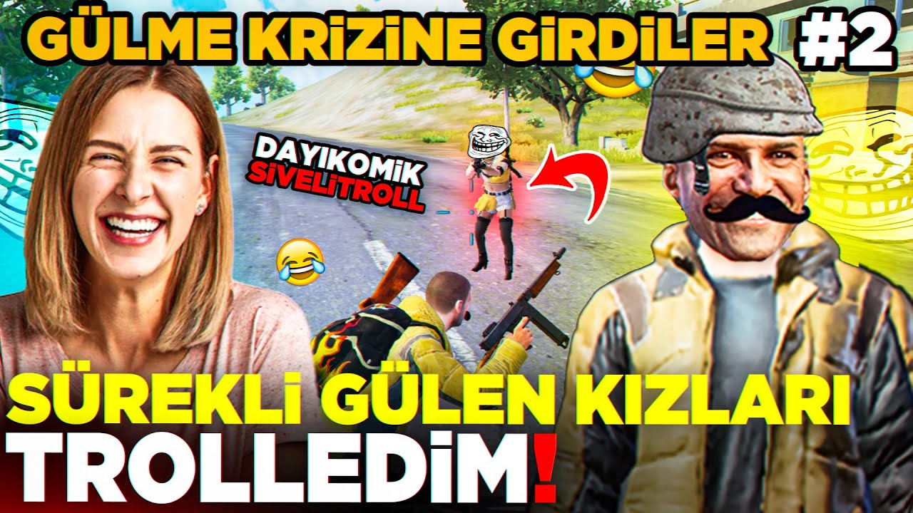 SÜREKLİ GÜLEN KIZLARI TROLLEDİM #2 🤣 GÜLME KRİZİNE GİRDİLER 😂| PUBG MOBILE