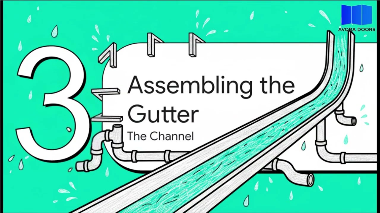 How to install steel gutters by Avora Doors with Euro metal roofing ? 