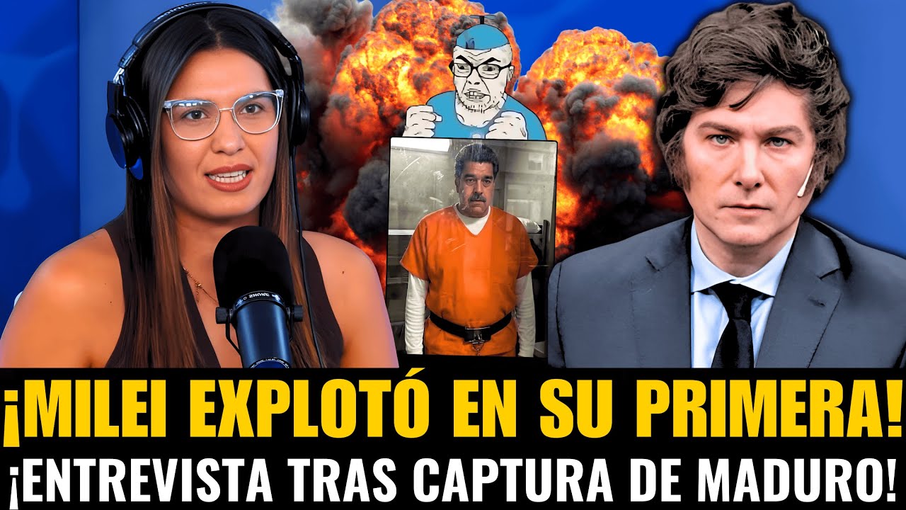 ¡MILEI EXPLOTÓ en su PRIMERA ENTREVISTA del AÑO TRAS la CAPTURA de MADURO!