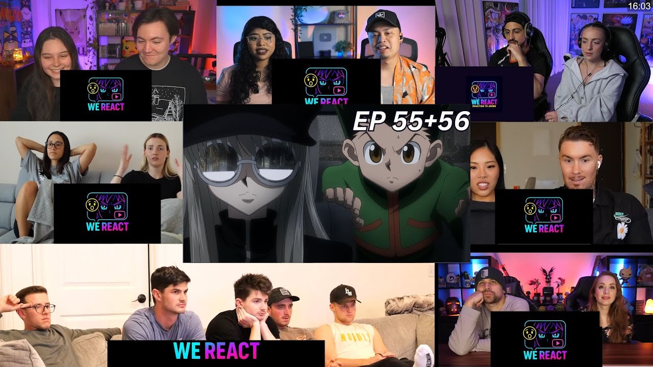 Hunter x Hunter Episode 55-56 | Reaction Mashup