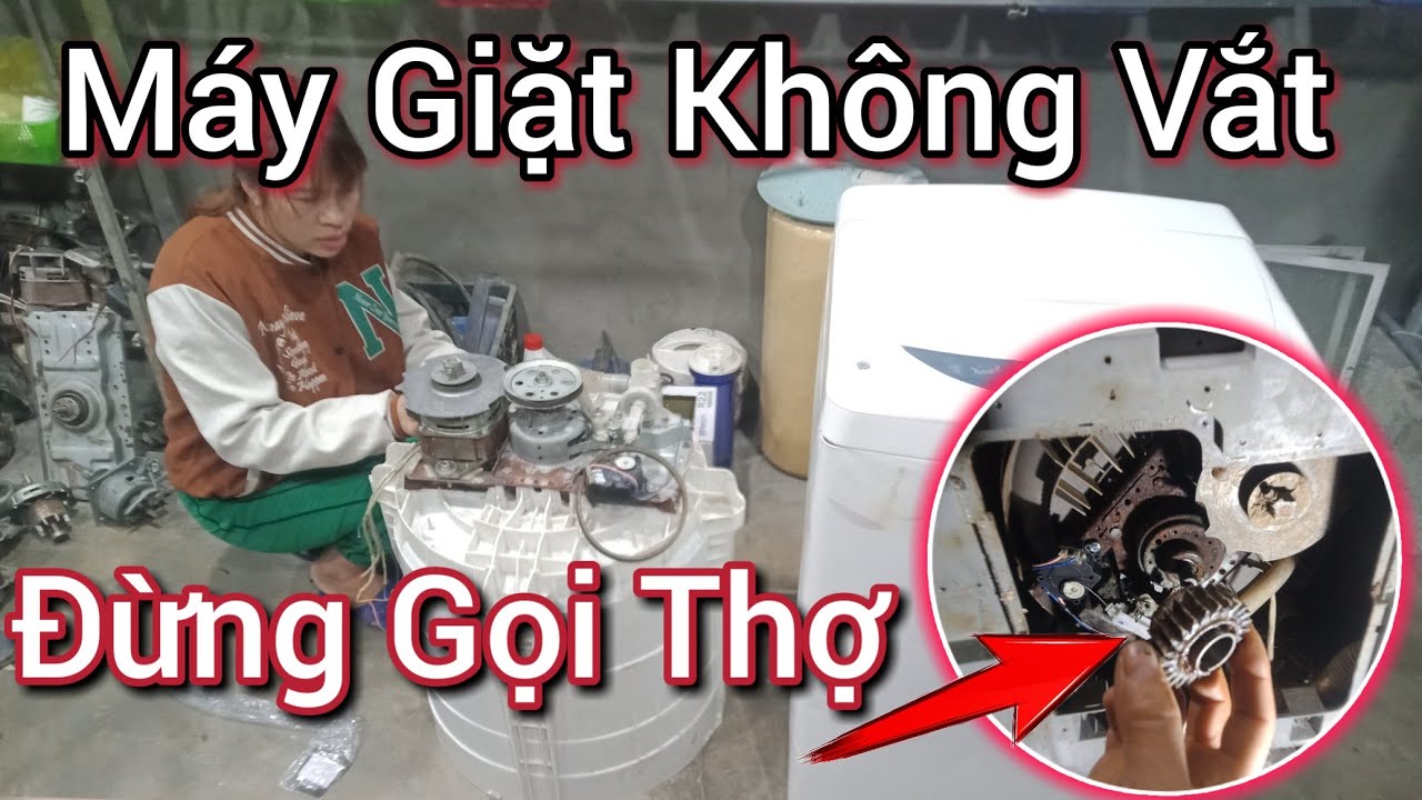 Mất tiền oan, nếu gọi thợ | Máy giặt không vắt | Cách sửa đơn giản