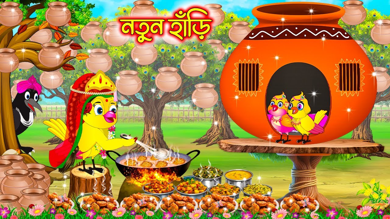 নতুন হাড়ি | Notun hari | Bangla Cartoon | Rupkothar golpo | Tuni Pakhir Golpo | Pakhir Golpo