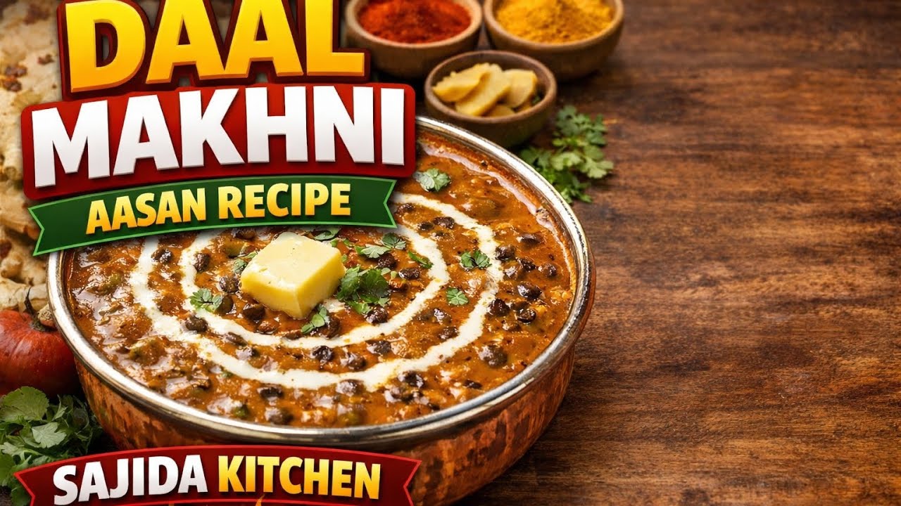 DHABA STYLE DAAL MAKHNI AASAN RECIPIE 