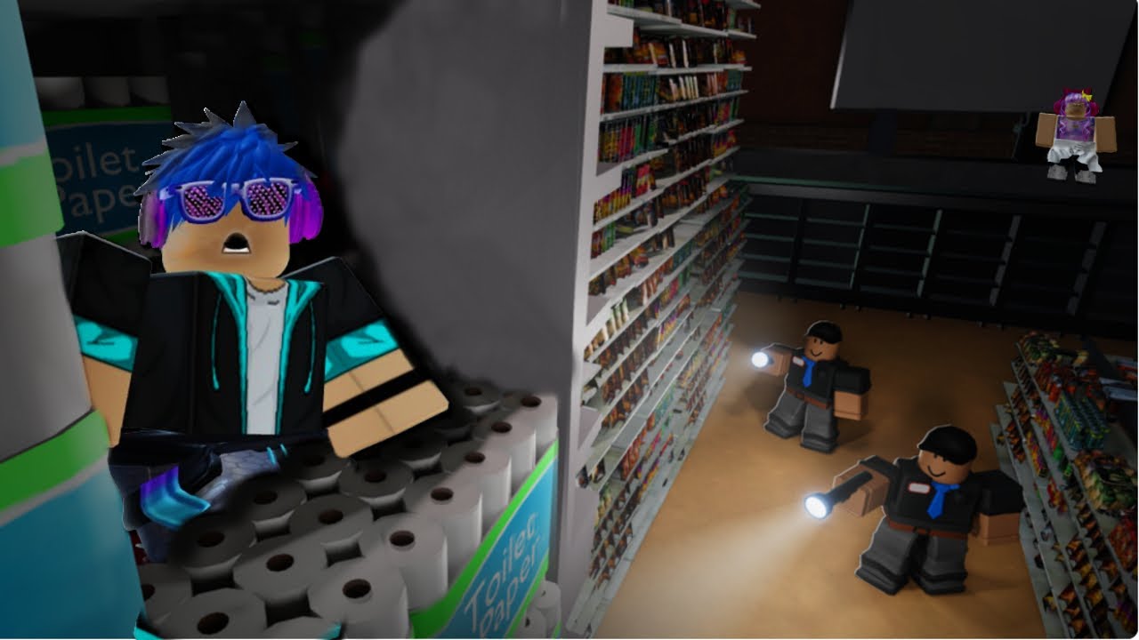 SOBREVIVA POR  UMA NOITE EM UMA MEGA LOJA - ROBLOX