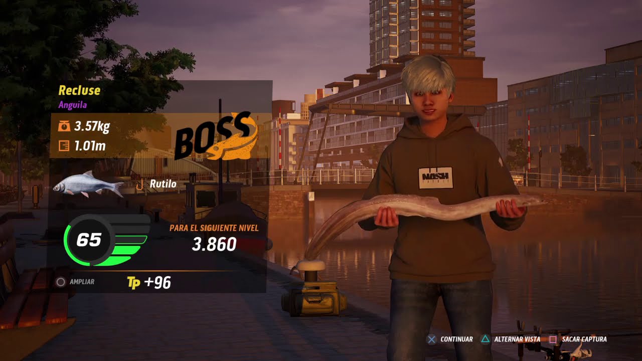 The Catch: Carp & Coarse Rotterdam Boss fish   RECLUSE  (Anguila   3,57  Kg.  1,01 m.).