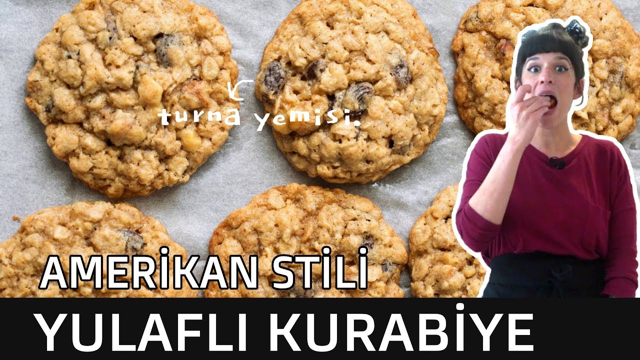 YOUTUBE’un EN İYİ İKİNCİ KURABİYESİ - AMERİKAN STİLİ YULAFLI KURABİYE (altyazılı)