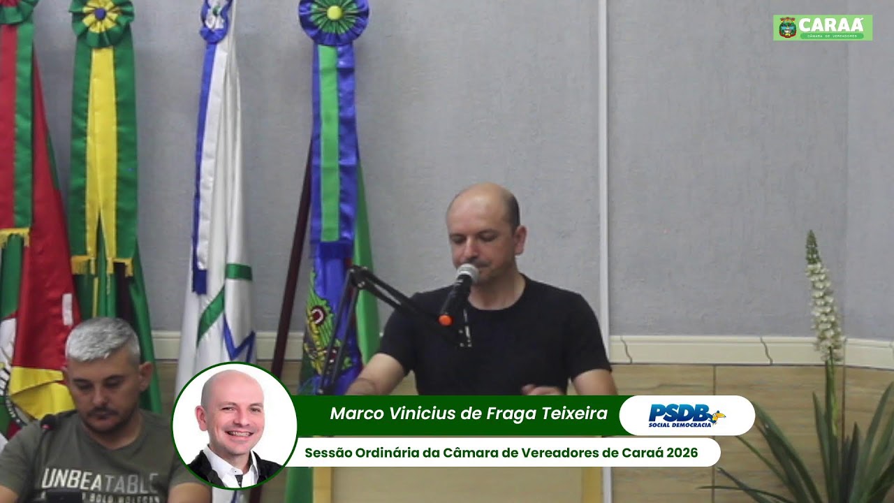 7º Sessão Ordinária da Câmara de Vereadores de Caraá 2026