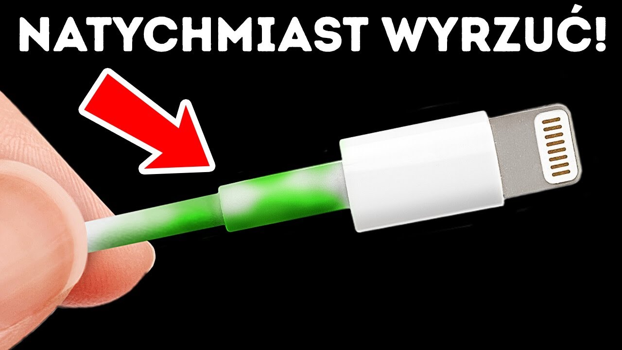 Jeśli kabel ładowarki zrobił się zielony, natychmiast go wyrzuć