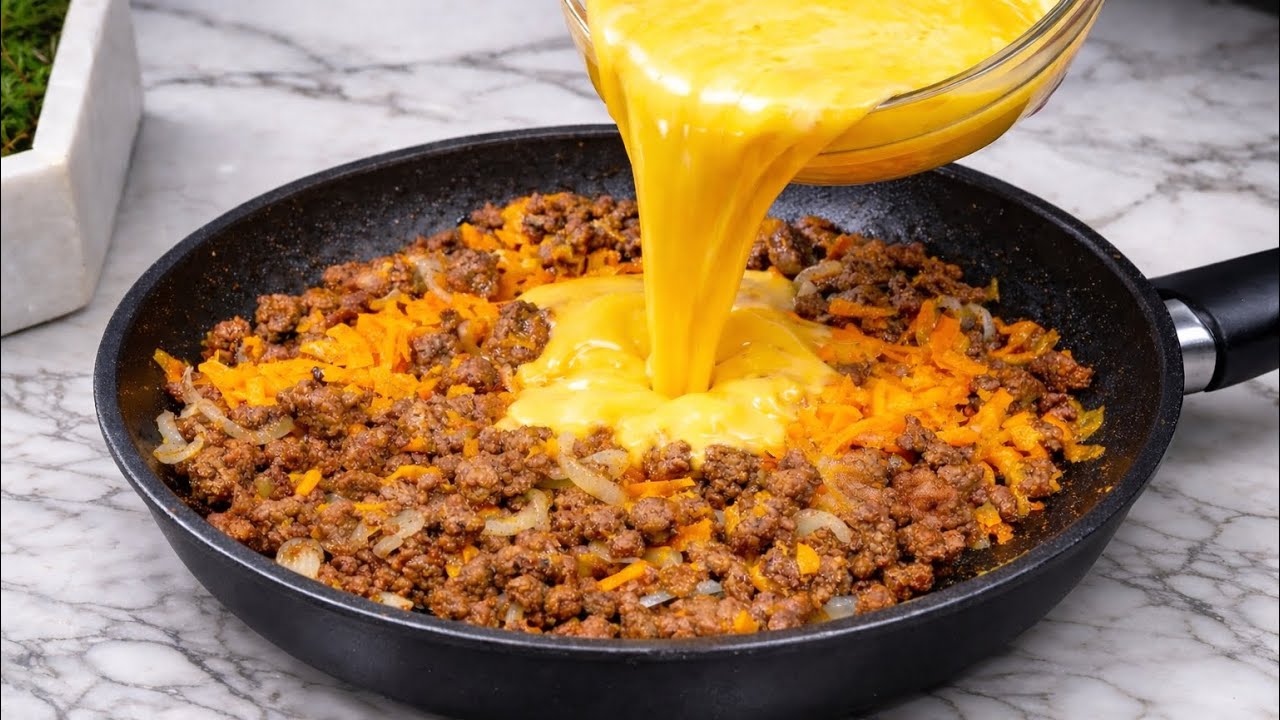 Unglaubliches Hackfleisch Ei Rezept! Sehr leckeres und preiswertes Rezept!