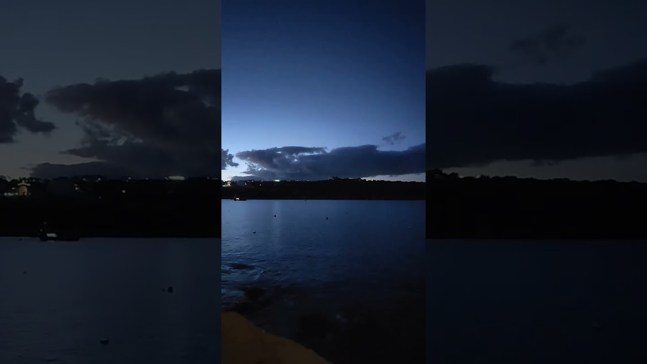 Peaceful Sea Waves | Relaxing Malta Mediterranean waves Sounds after sunset 