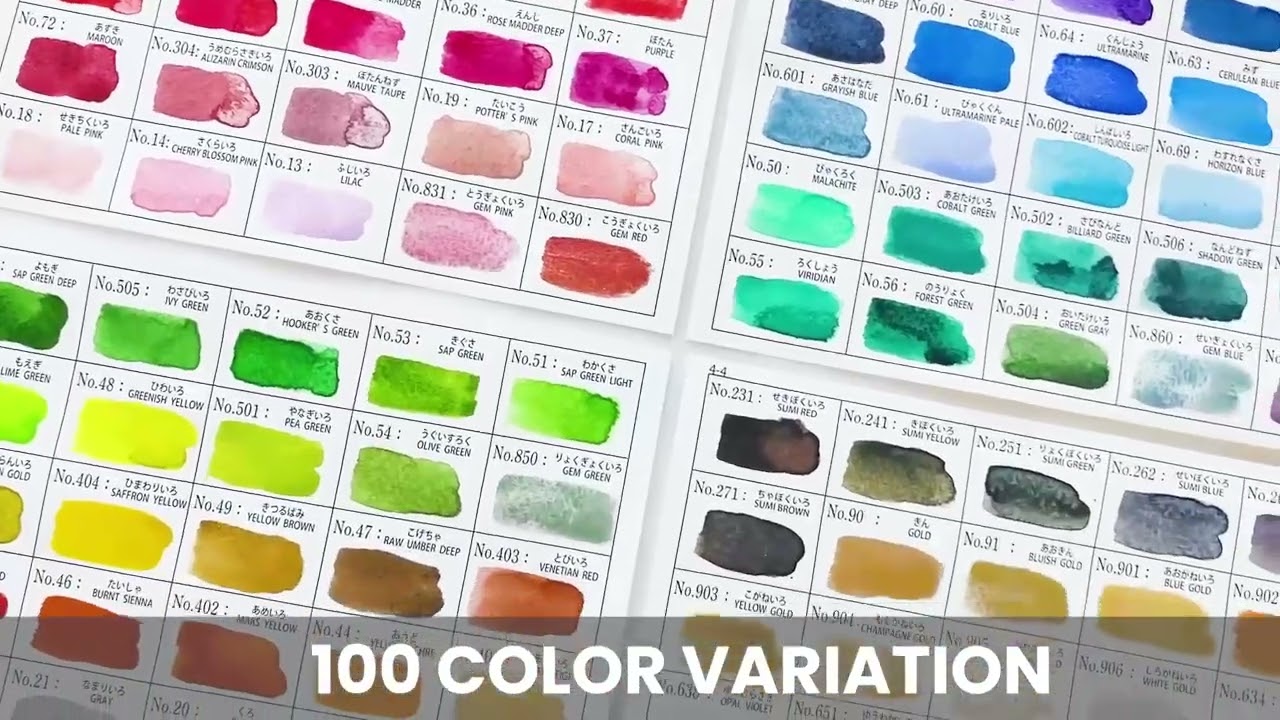 Kuretake Gansai Tambi 100 Watercolour Special Edition Set