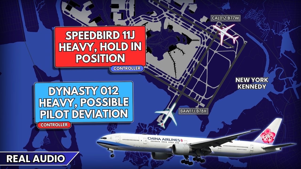 Airplane crosses runway without clearance at JFK Airport. Possible pilot deviation. Real ATC