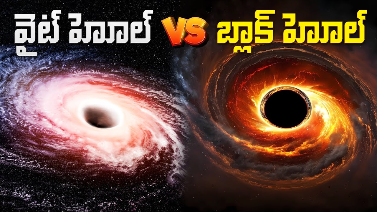 Black Hole మరియు White Hole ఒకదానికొకటి ఢీకొన్నప్పుడు ఏమి జరుగుతుంది | Black Hole vs White Hole  .