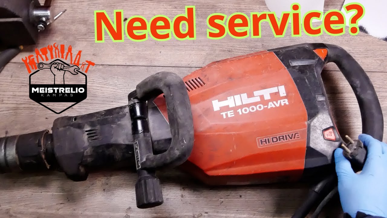 Hilti TE 1000 AVR Hi Drive not hammering service maintenance repair red light