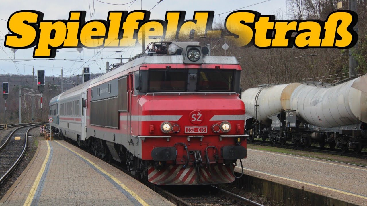 Bahnverkehr am Grenzbahnhof 🇦🇹Spielfeld-Straß🇸🇮: SZ 363, SETG Vectron, ÖBB 5022 und Lokschuppsen.