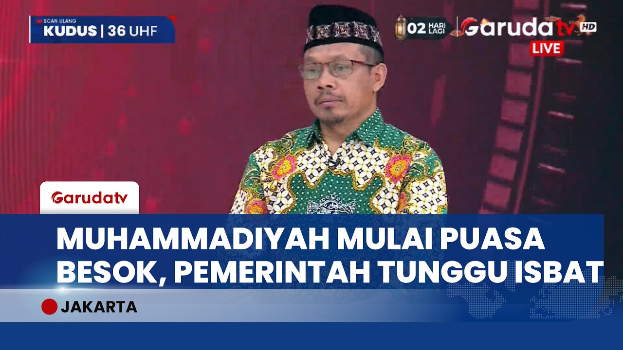 Potensi Perbedaan Awal Ramadan,  Muhammadiyah Tetapkan Besok, Pemerintah Tunggu Sidang Isbat