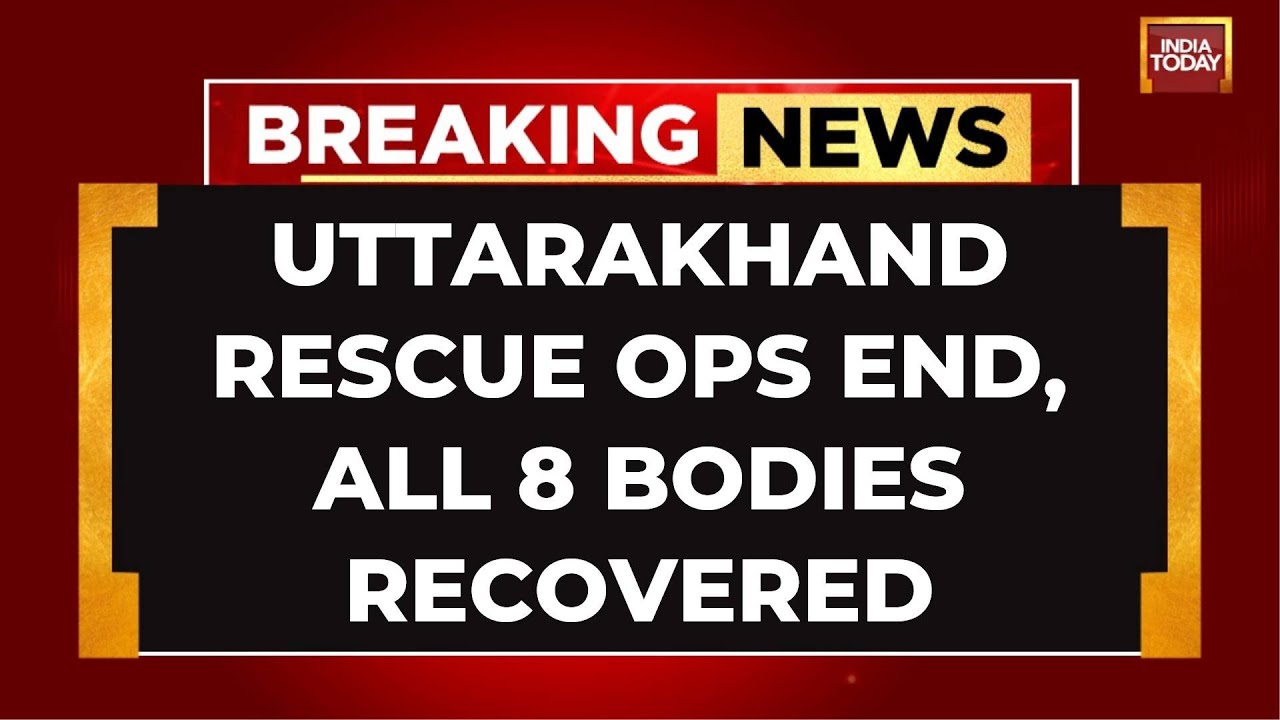 Uttarakhand Avalanche: Eighth Body Recovered, Rescue Operations Conclude In Chamoli | India Today