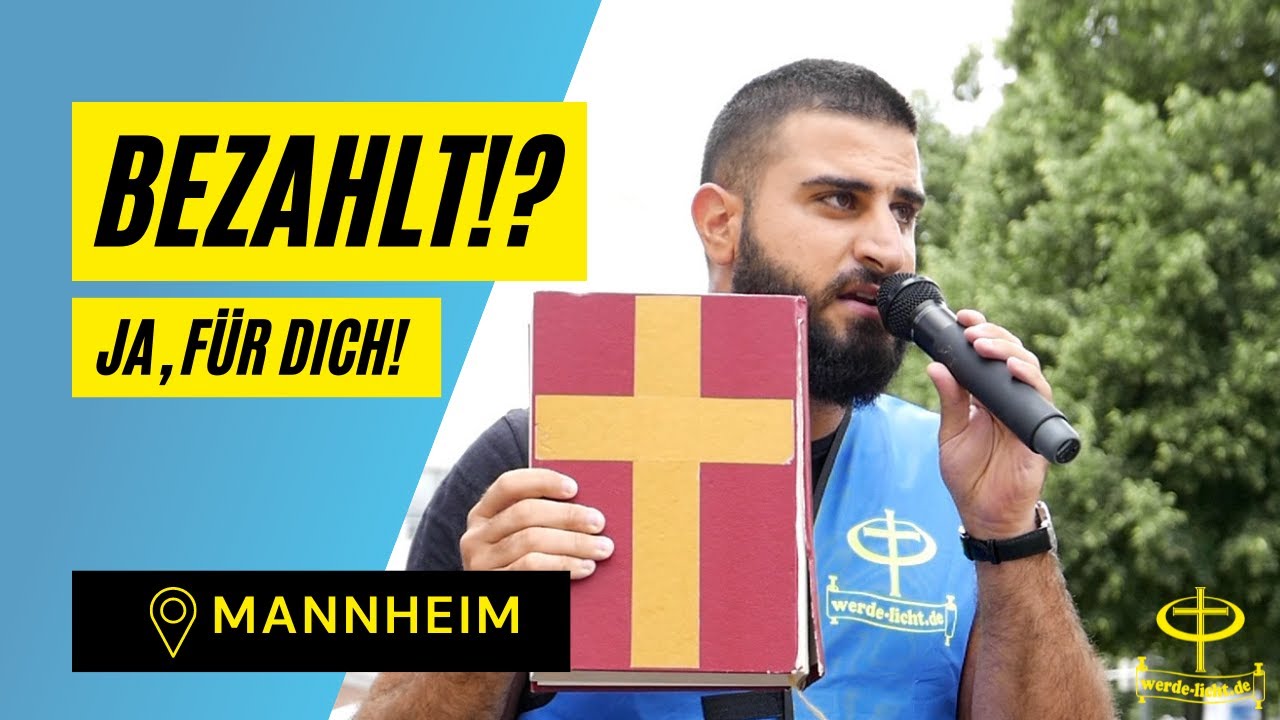 Der HERR JESUS hat f&uuml;r DICH bezahlt! | Werde-Licht | Stra&szlig;enmission | Mannheim | 2021