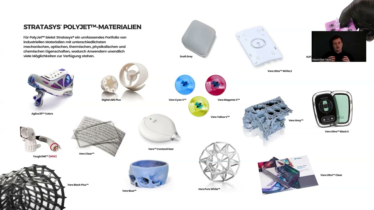 Webinar - Vom Konzept zur Realität: Industrielle Anwendungen von Stratasys® J-Serie-Druckern