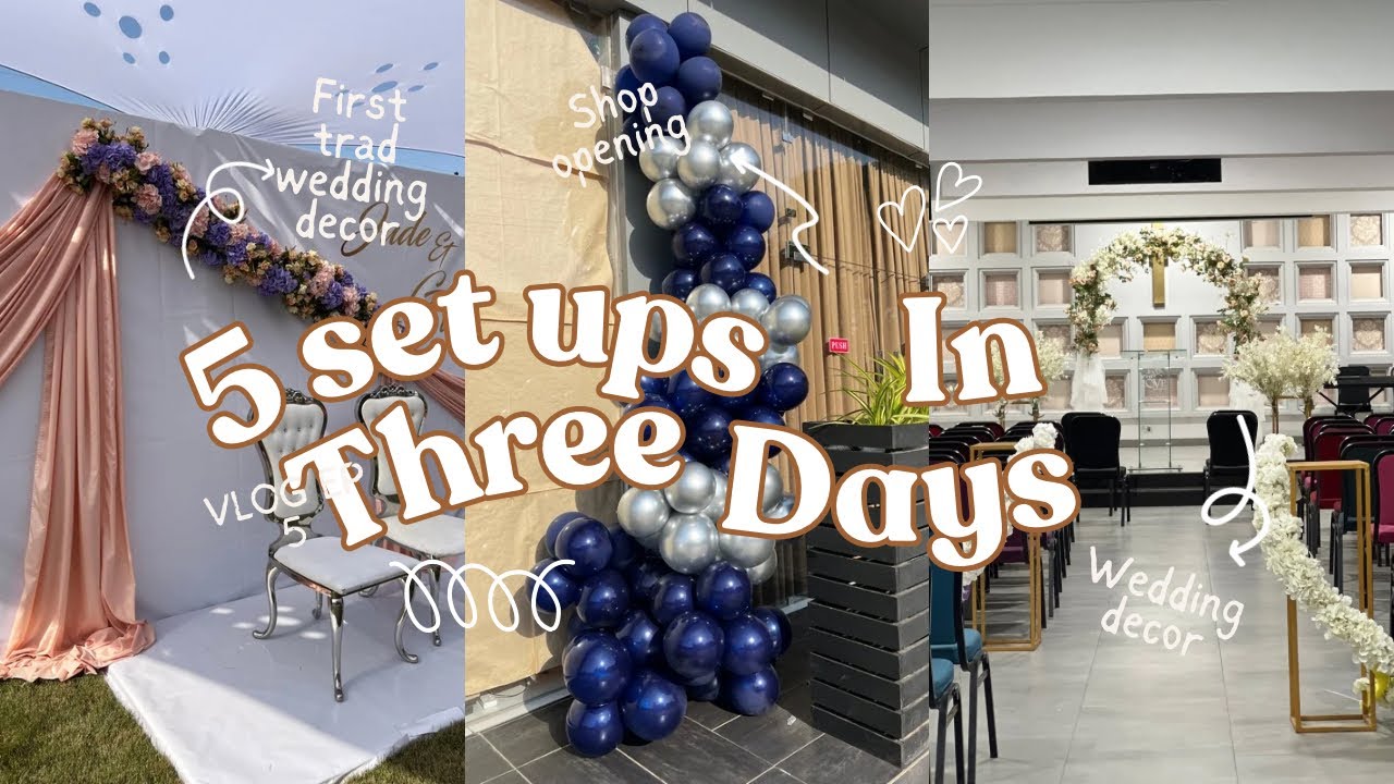 5 Backdrops in 3 days?😱 || Wedding decor || Balloon birthday Arch backdrop 