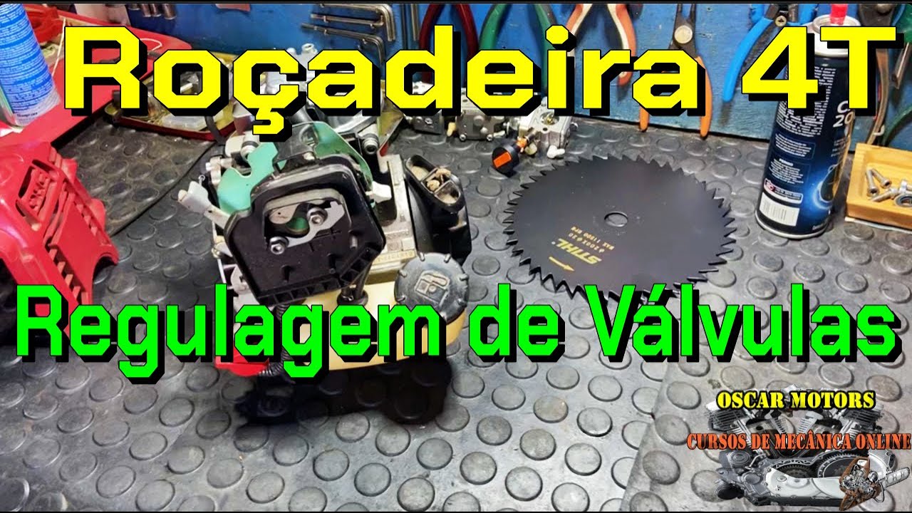 Ro&ccedil;adeira 4 Tempos Quando e Como Regular as V&aacute;lvulas